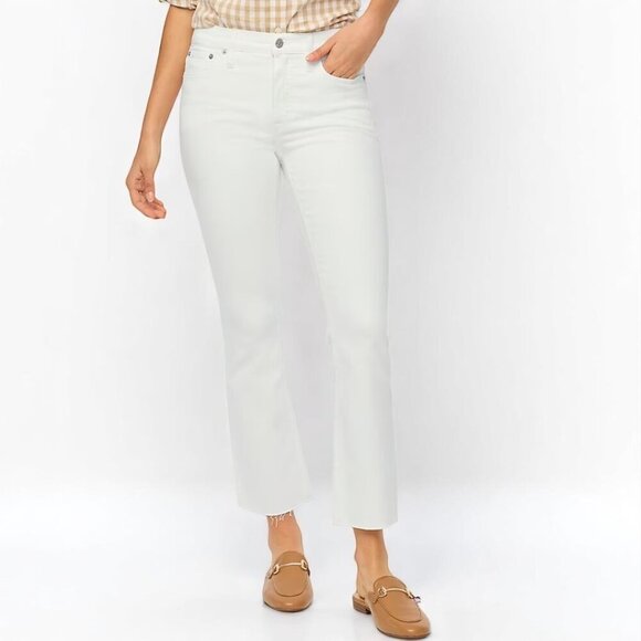 J. Crew Flare crop white jean in signature stretch Size 29P - Picture 1 of 13